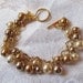 Monique Wedding Day Bracelet in Gold with Swarovski Pearls