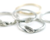 Vine and Leaf Ring - made to order