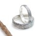 Tree Bark Wedding Rings - Made to Order - Womens 3mm, Mens 6mm