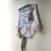 Sail Away Skirt, Vintage Ship, Embroidery, Lace, Wrap, Bohemian Gypsy, Rustic