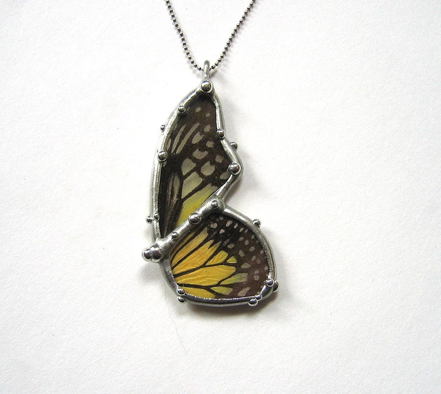 Butterfly in Flight - Real Butterfly Jewelry