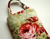 iPhone 5 Fabric Case, 4, 4S, Samsung Galaxy, Smart Phone Case in Rambling Rose