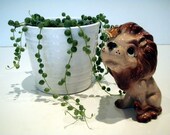 Vintage Lion Figurine Vintage Housewares Vintage Home Decor Kids Childrens Decor Nursery Safari Collectibles Big Cats Bown Porcelain