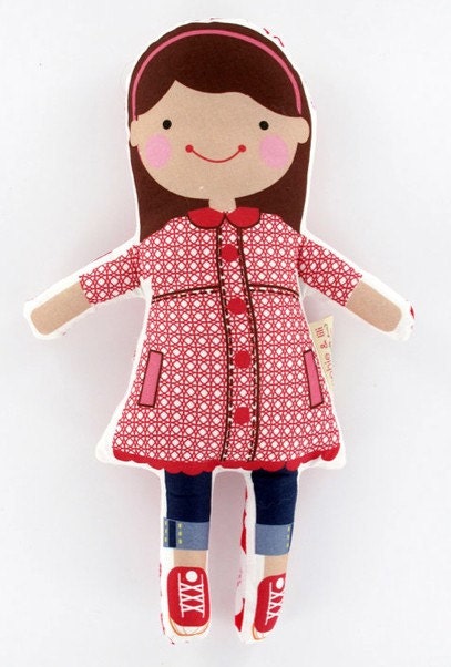 Custom handmade 12" girl doll