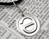 Schwa Sterling Silver Pendant