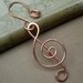 Copper Treble Clef Ornament - Music Teacher Gift, Musician - Christmas Ornament Holiday Decoration, Hangng Home Decor - Music Note, G Clef