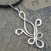 Fleur De Lis Sterling Silver Pendant Necklace - Mardi Gras - New Orleans