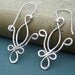 Fleur De Lis Sterling Silver Earrings - Mardi Gras - New Orleans - Wire Jewelry