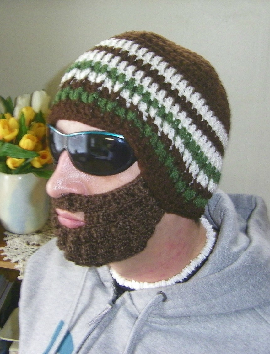 Beard Beanie Hat Men Outdoor Sportswear Handmade