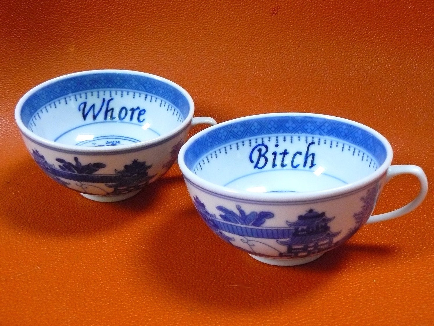 Whore Bitch teacups