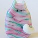 50% off SALE - Cat Bead Handmade Lampwork Focal - Dorian FatCat