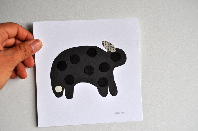 Soft Black Dots Collage