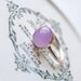 Lavender Jade Sterling Ring