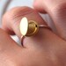 Small Locket Ring, Round Sterling Silver and Brass Keepsake, Poison Ring