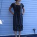 1960s Gray Silk Chiffon Cocktail Wiggle Dress by Anita Modes Size Medium