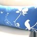 Limited Time Sale Royal Blue Flying By Rectangle Pillow