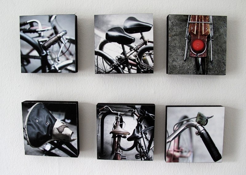 The Bike Blocks 6 pack - 4x4 Fine Art Photography by Patrick Andrew Adams - APTRICK