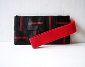 Black and Red Wristlet