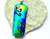 Dichroic Fused Glass Pendant - Fused Dichroic Glass Pendant