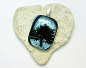 Tree Of Life Dichroic Pendant - Fused Dichroic Glass Pendant