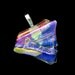Fused Dichroic Glass Pendant - Fused Glass Pendant - Burst of Color Pendant