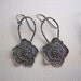 Reserved for Janet - teeny peony flower earrings