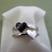 Black Heart Ring - Sterling Silver