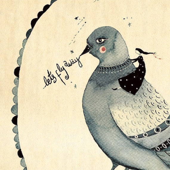 Lets Fly Away - Art Print