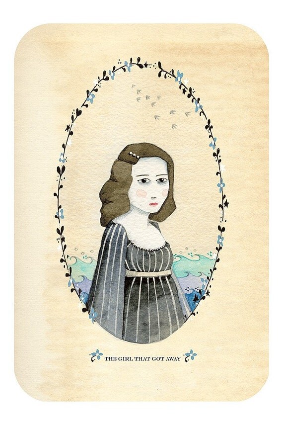 The girl that got away - Art Print