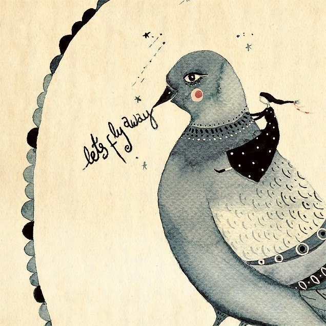 Lets Fly Away - Art Print