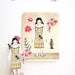 Lily Paper Doll (Set of 3 Postcards)
