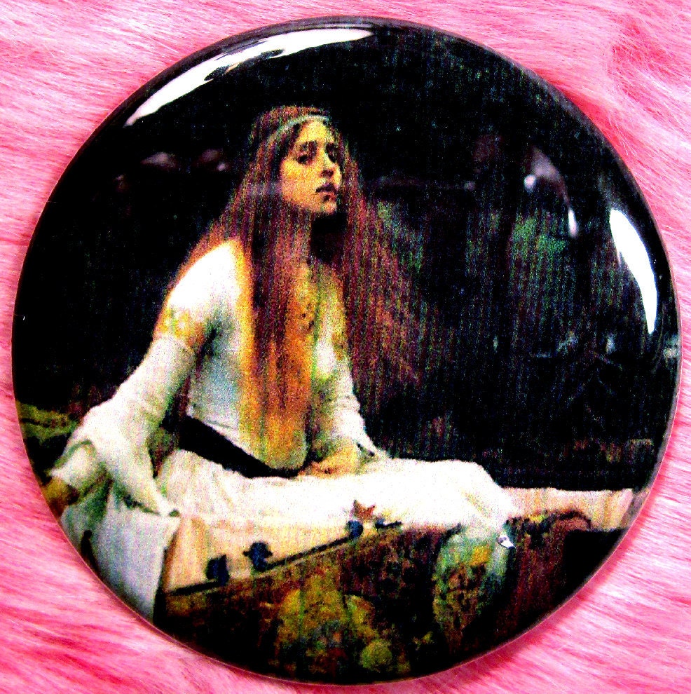 Lady of Shallot - Pocket Mirror - Victorian - Romantic - Pre Raphaelites - King Arthur - Medeival