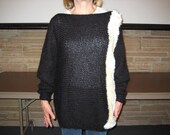 Black and White Acrylic Sweater