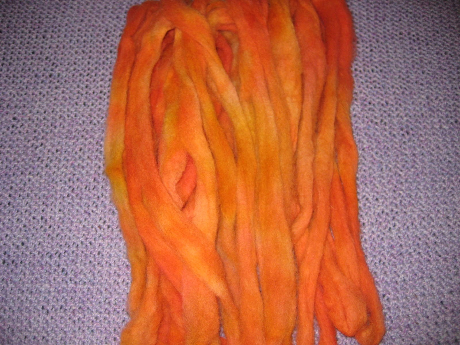 Wool roving for spinning