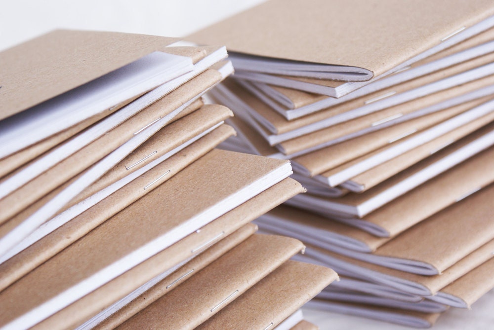 pack of 20 - recycled A5 notebooks - blank
