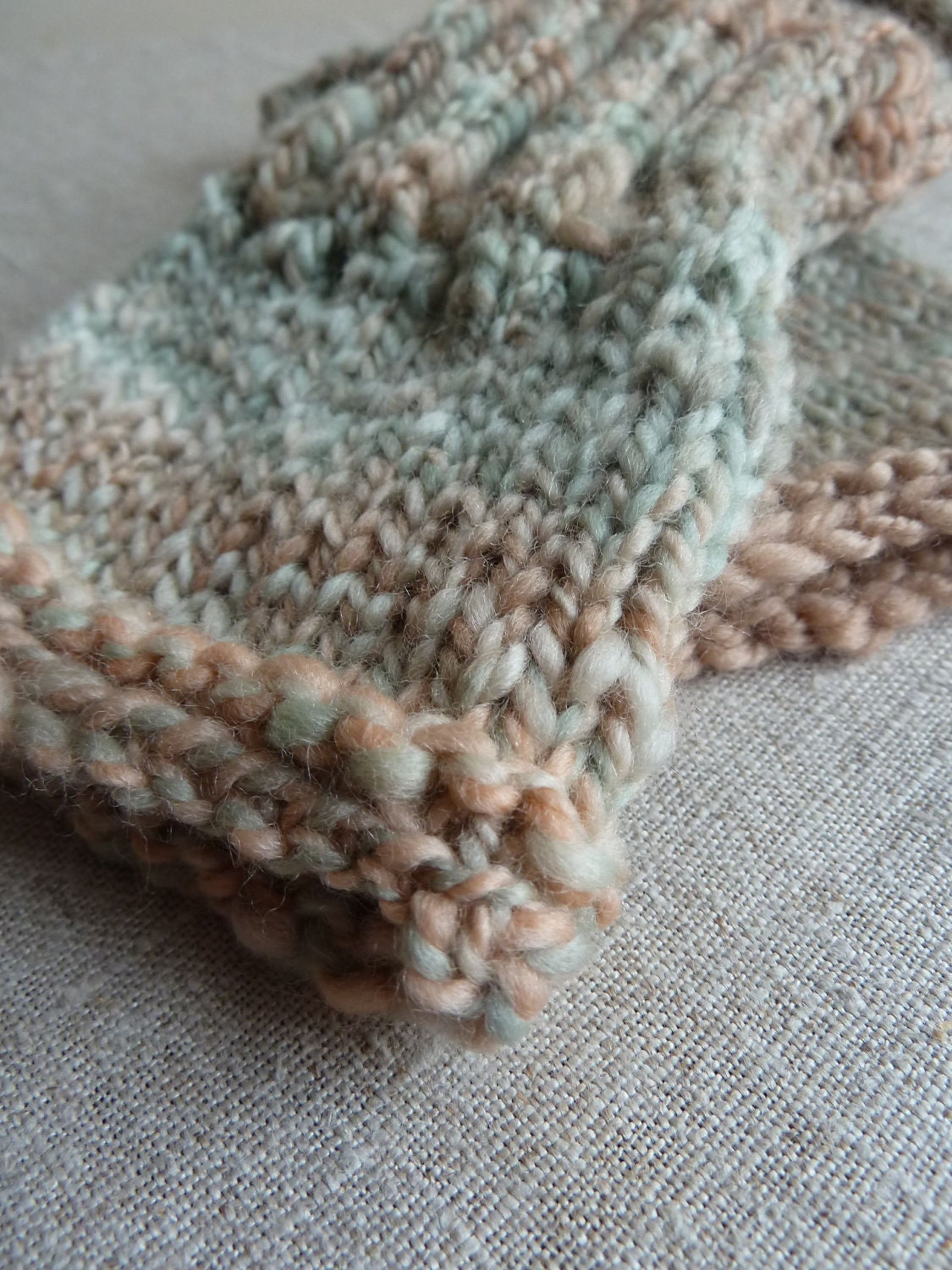 Handspun wrist warmers, old penny handspun yarn