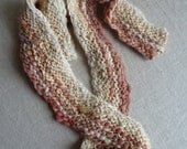 Valentine, scarf made from handspun yarns