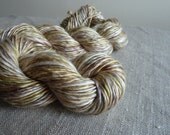 Handspun pure Mulberry silk yarn, wheat