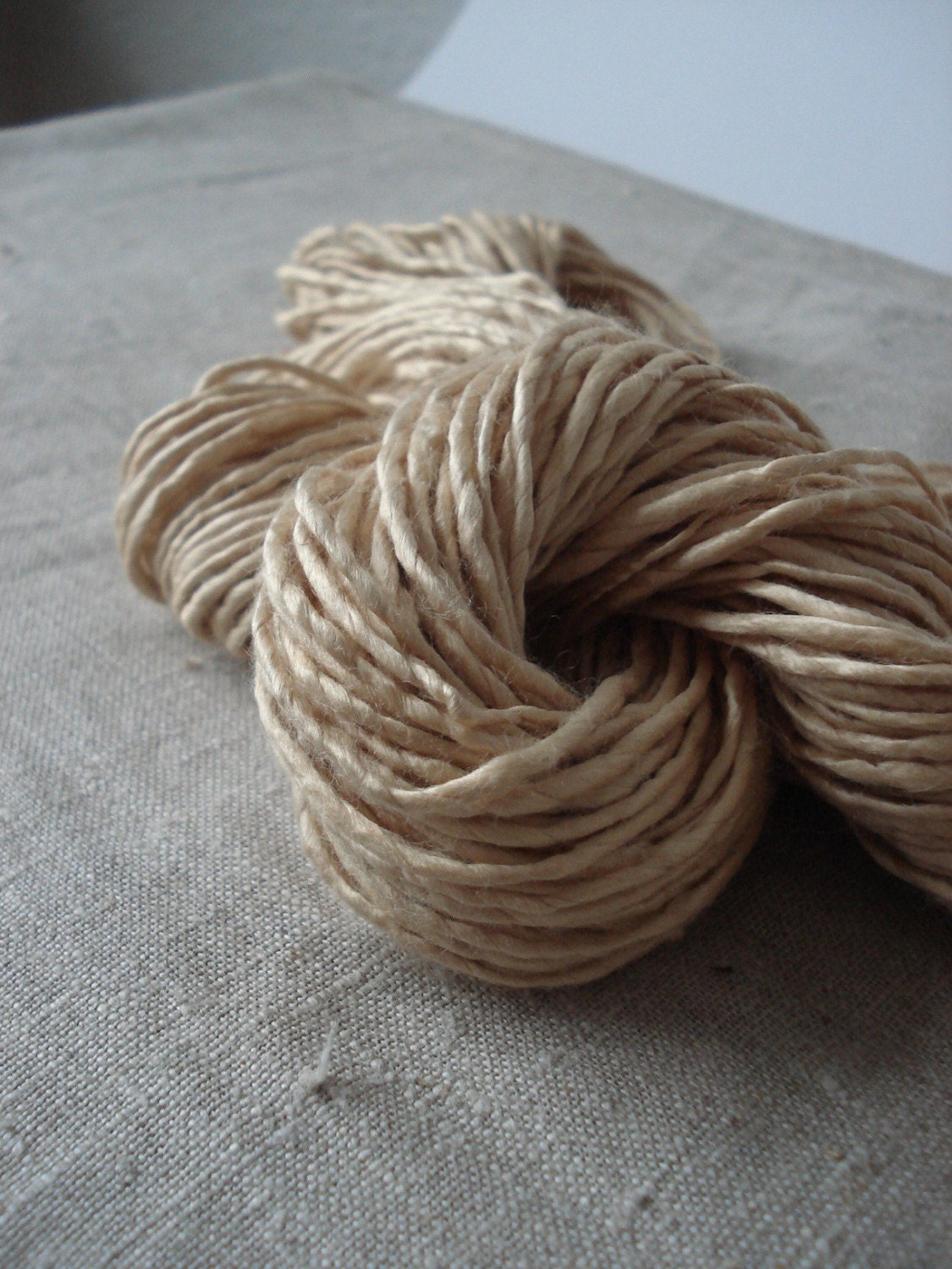 Soy silk handspun vegan yarn by Snowberrylime on Etsy