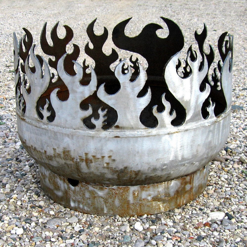 Beach Burner Portable Bonfire 24 inch Recycled Steel Fire Pit