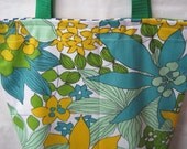 SALE Green Garden Tote Bag