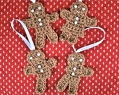 Crochet PATTERNS -- Gingerbread men and women, some more broken than others