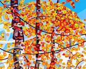 Fine Art Poster Print of an Original Abstract Acrylic Painting - Panoply