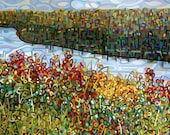 Art Print Painting Reproduction Poster Signed  - The River