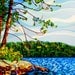 Abstract Fine Art Print 5x7 - View From Mazengah