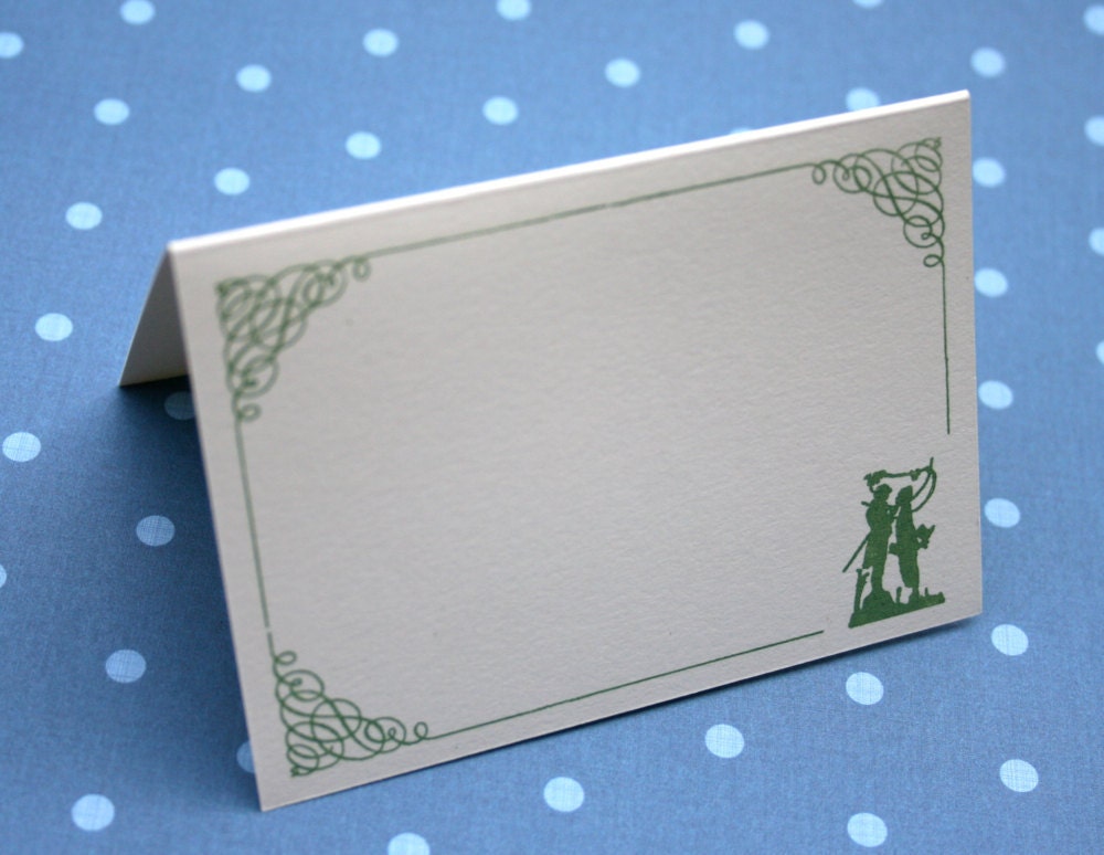 Place Cards Green Couple