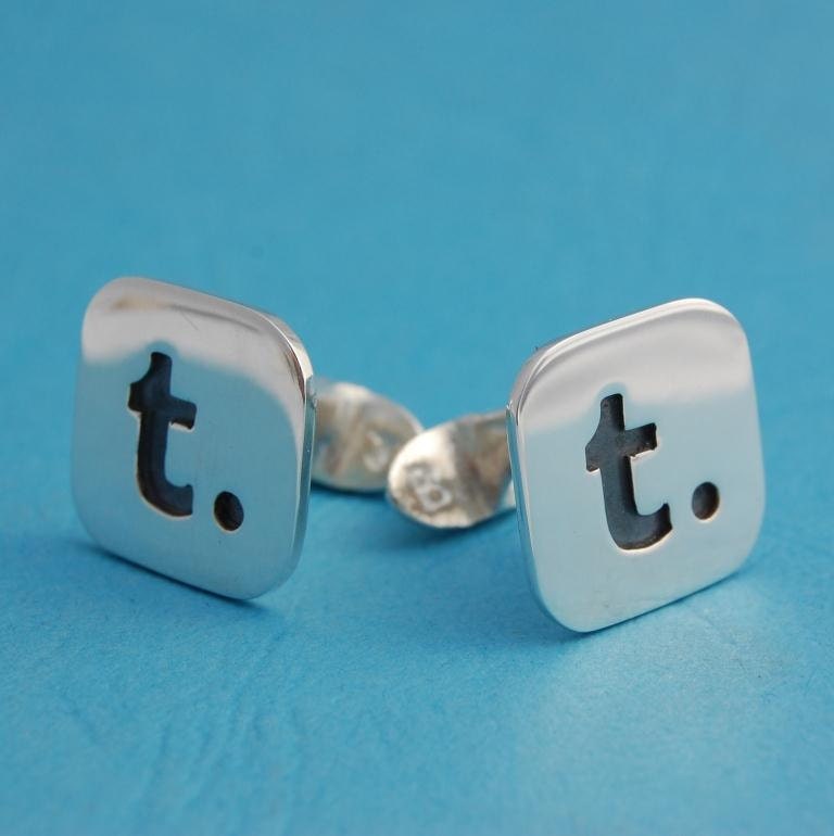FREE FEDEX DELIVERY - Cufflinks - Sterling Silver Tumblr cufflinks