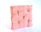 Hollywood Regency Pink Square Tufted Pillow