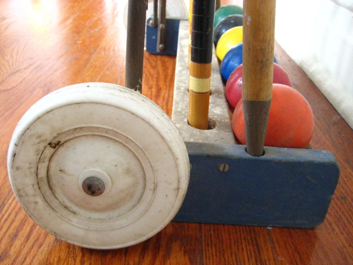 Vintage Croquet Set