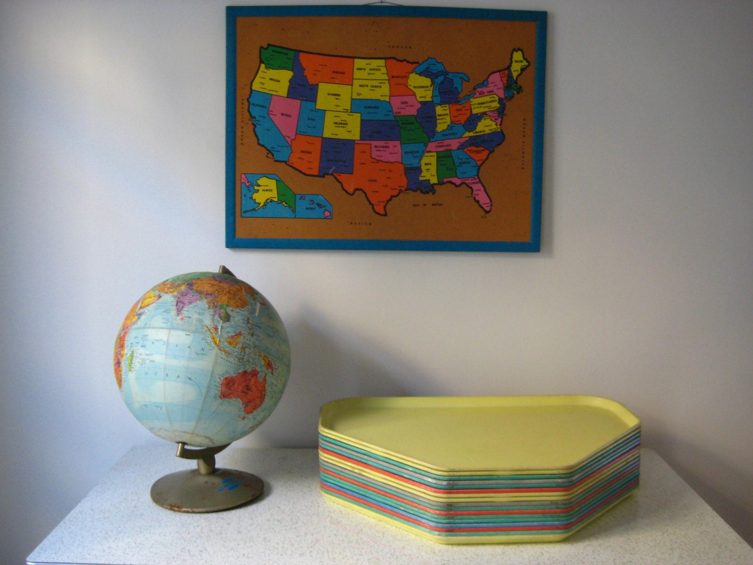1960s Classroom Globe